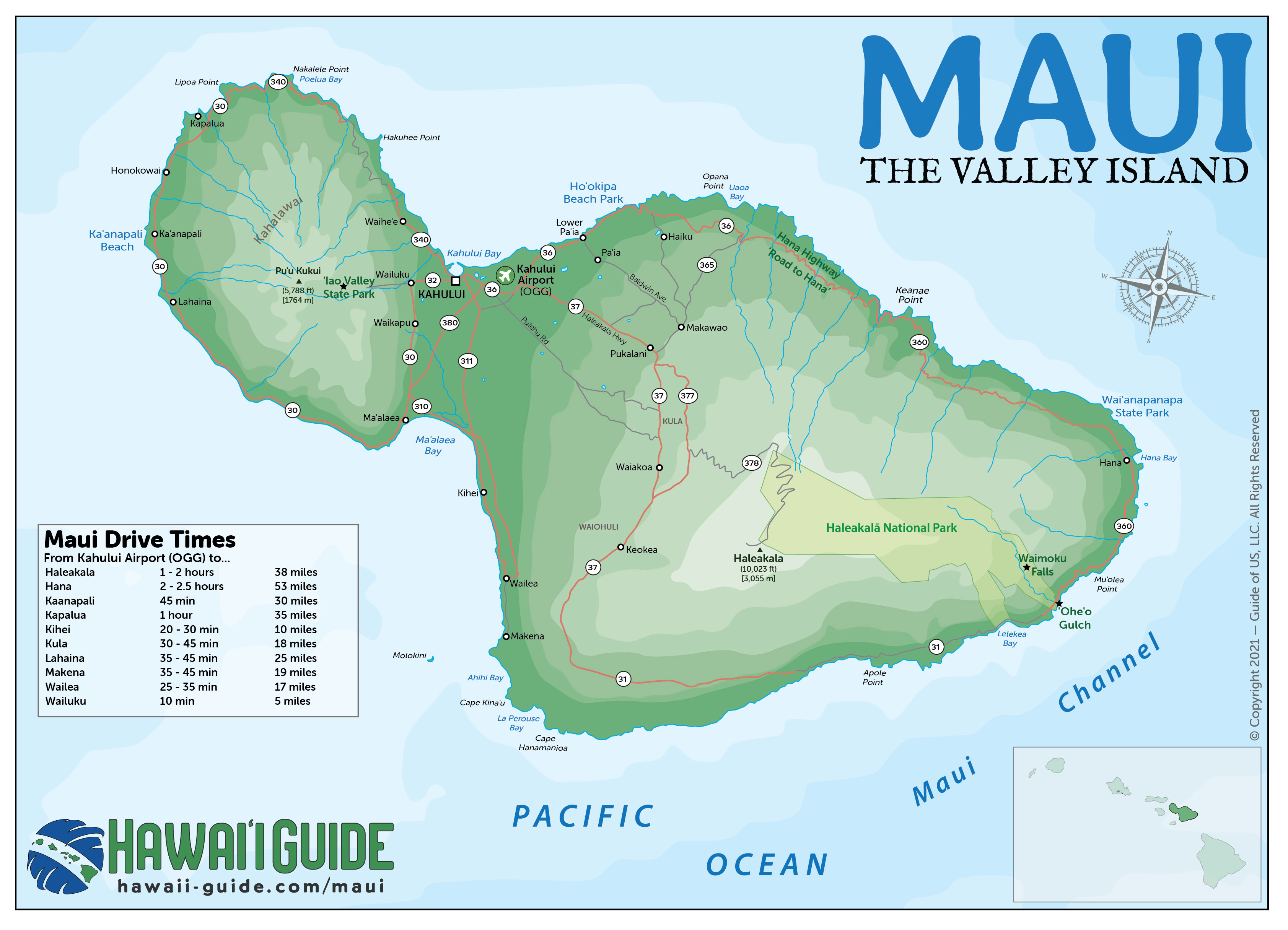 Map Of Maui Hawaii Map Of The World - Bank2home.com
