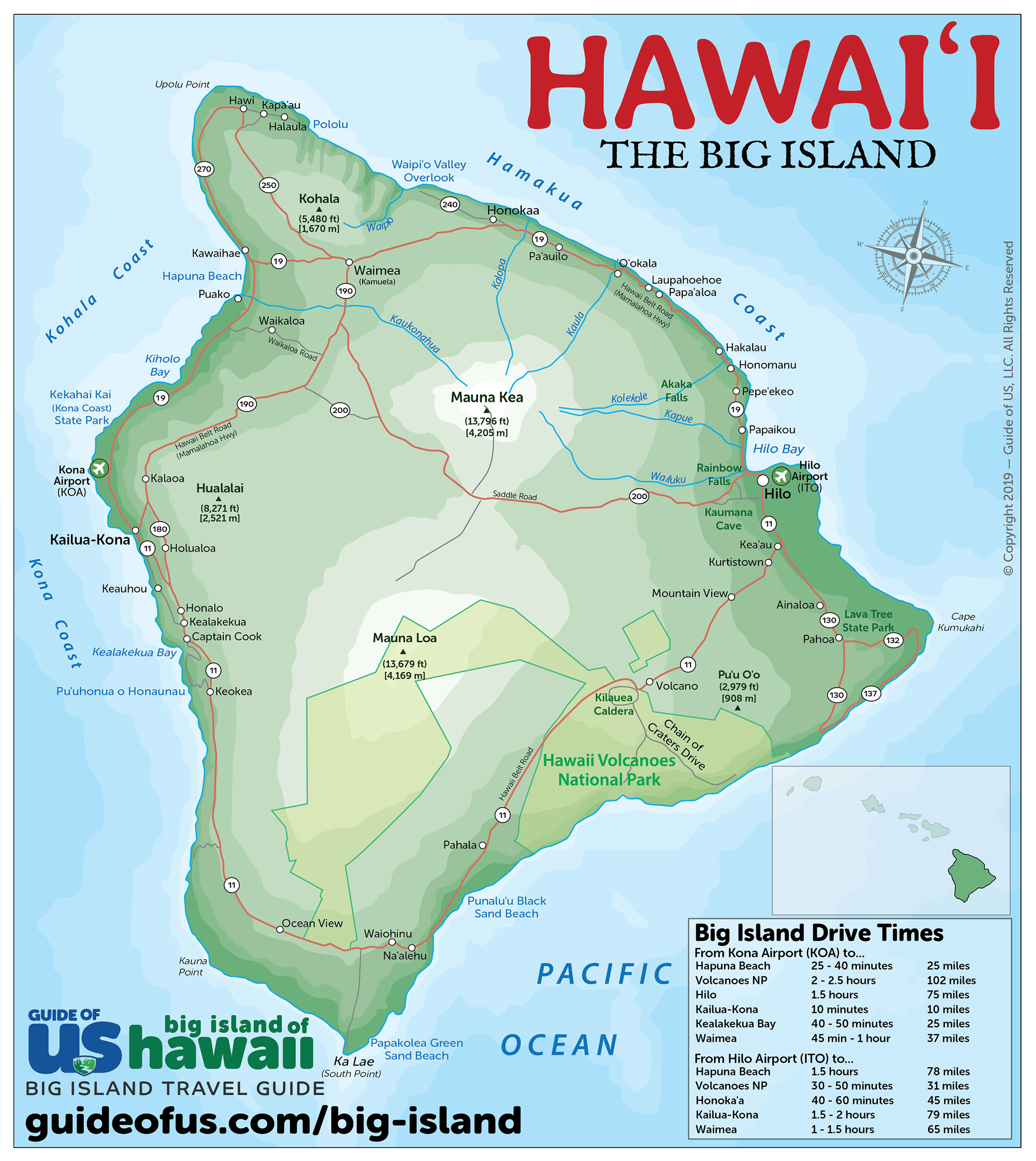 big island of hawaii map Big Island Of Hawaii Maps big island of hawaii map