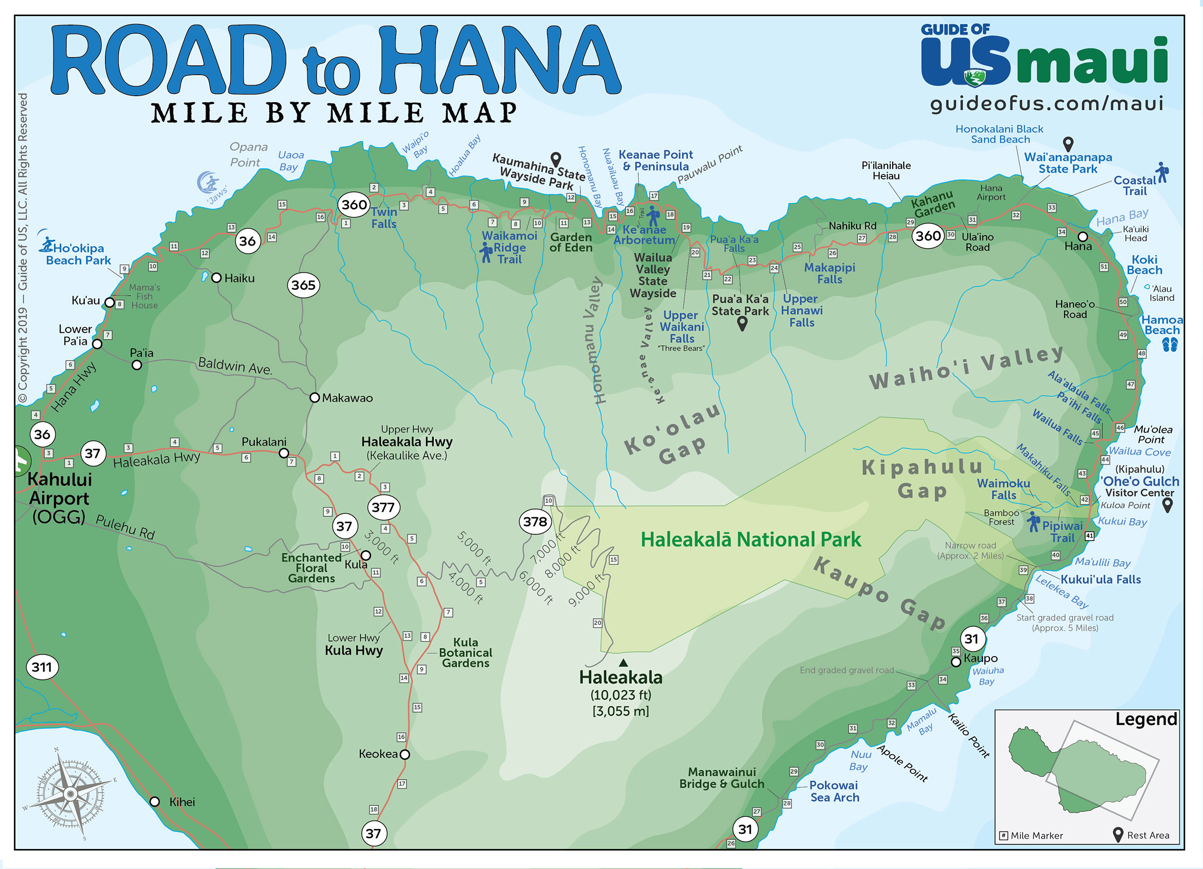 road to hana map Road To Hana Map