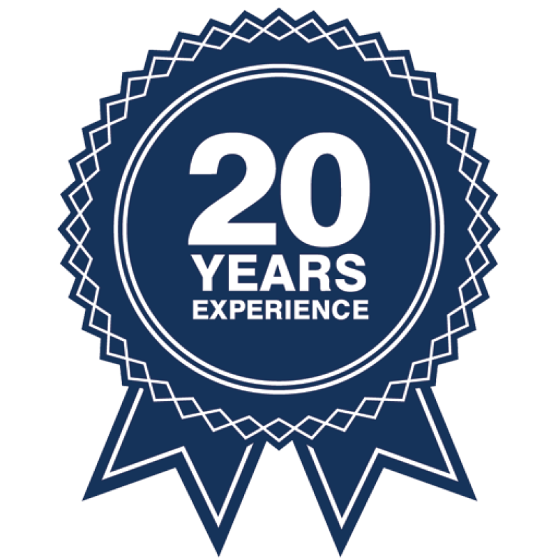 20 Years Experience Badge