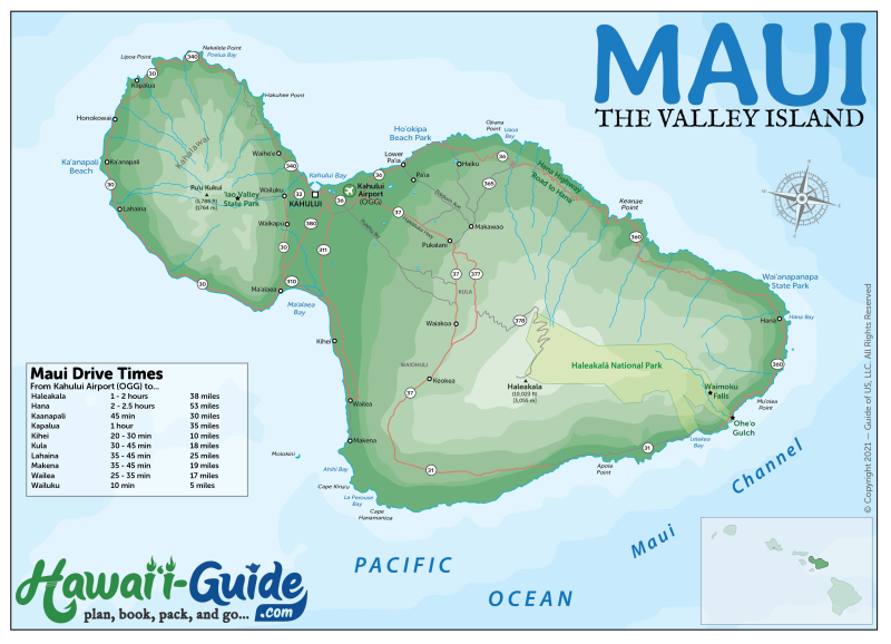 Hawaii Travel Maps | Downloadable & Printable Hawaiian Islands Map