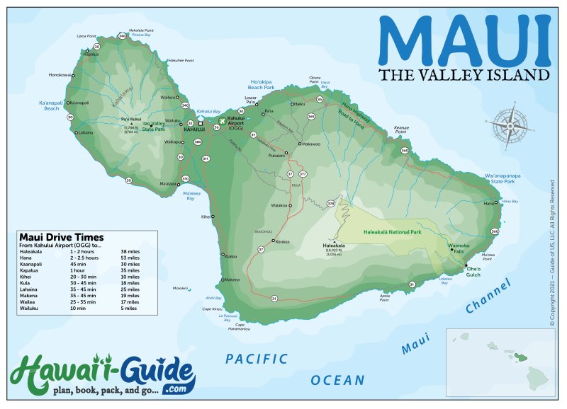 Maui Maps Updated Travel Map Packet + Printable Road to Hana Map