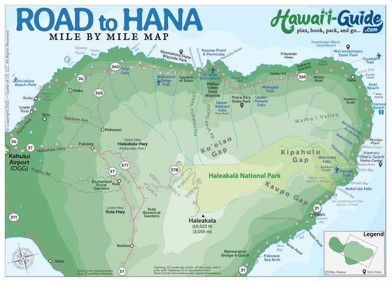 Road to Hana Maps