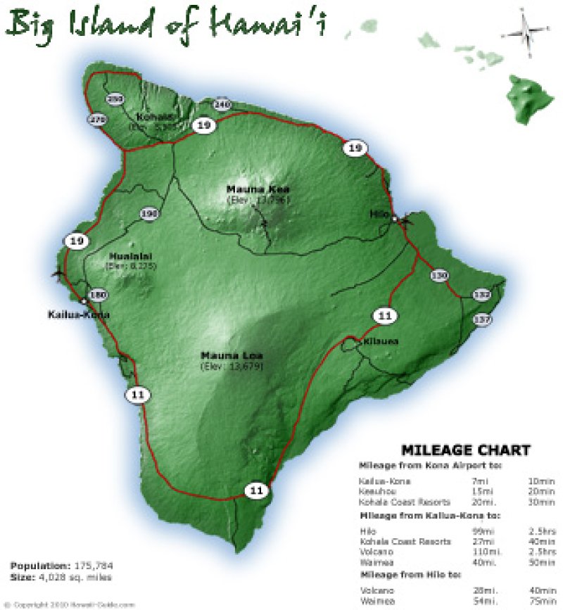 Detailed Printable Maps, Information & Resources Big Island Hawaii