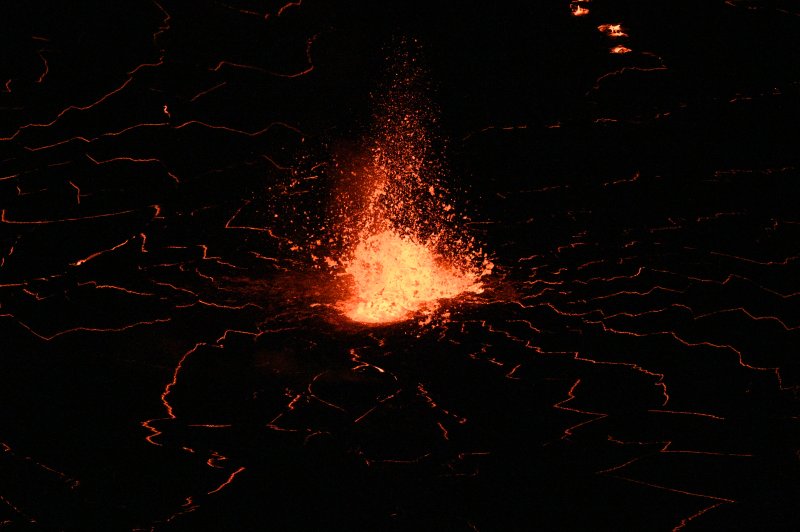 Lava Fountains during January 2023 Eruption :: Credit USGS