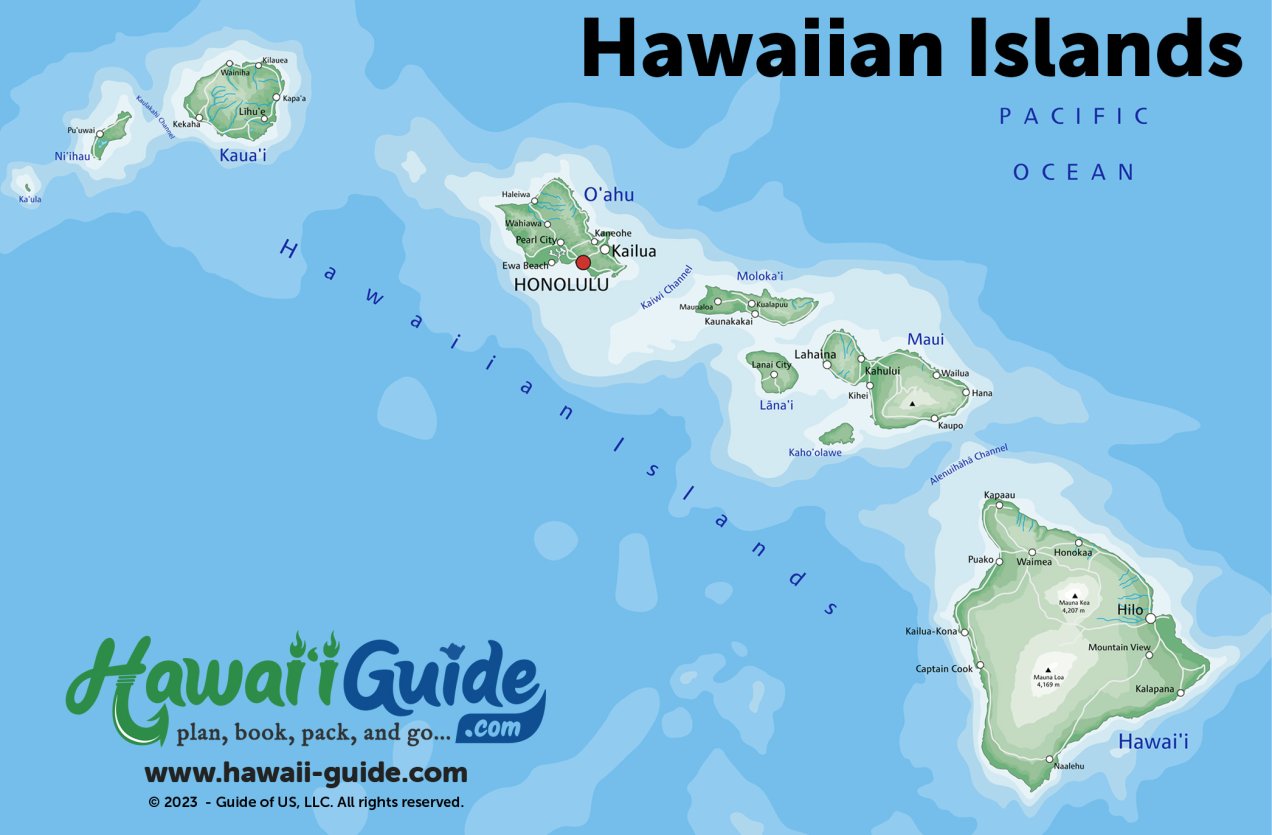hawaii travel guide map