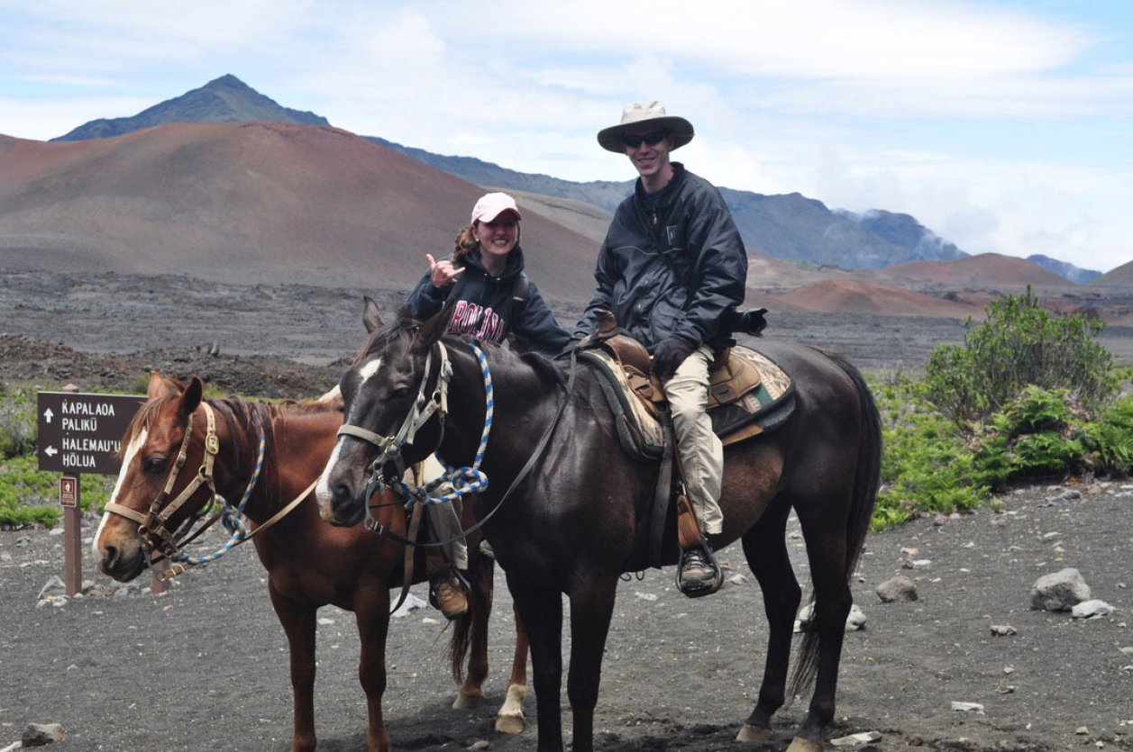 Horseback tour inside Haleakala National Park