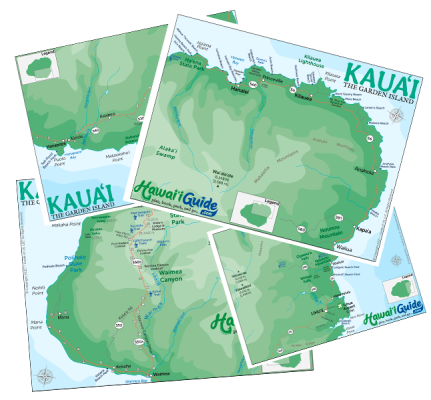 Kauai Road & Beach Maps + more Image