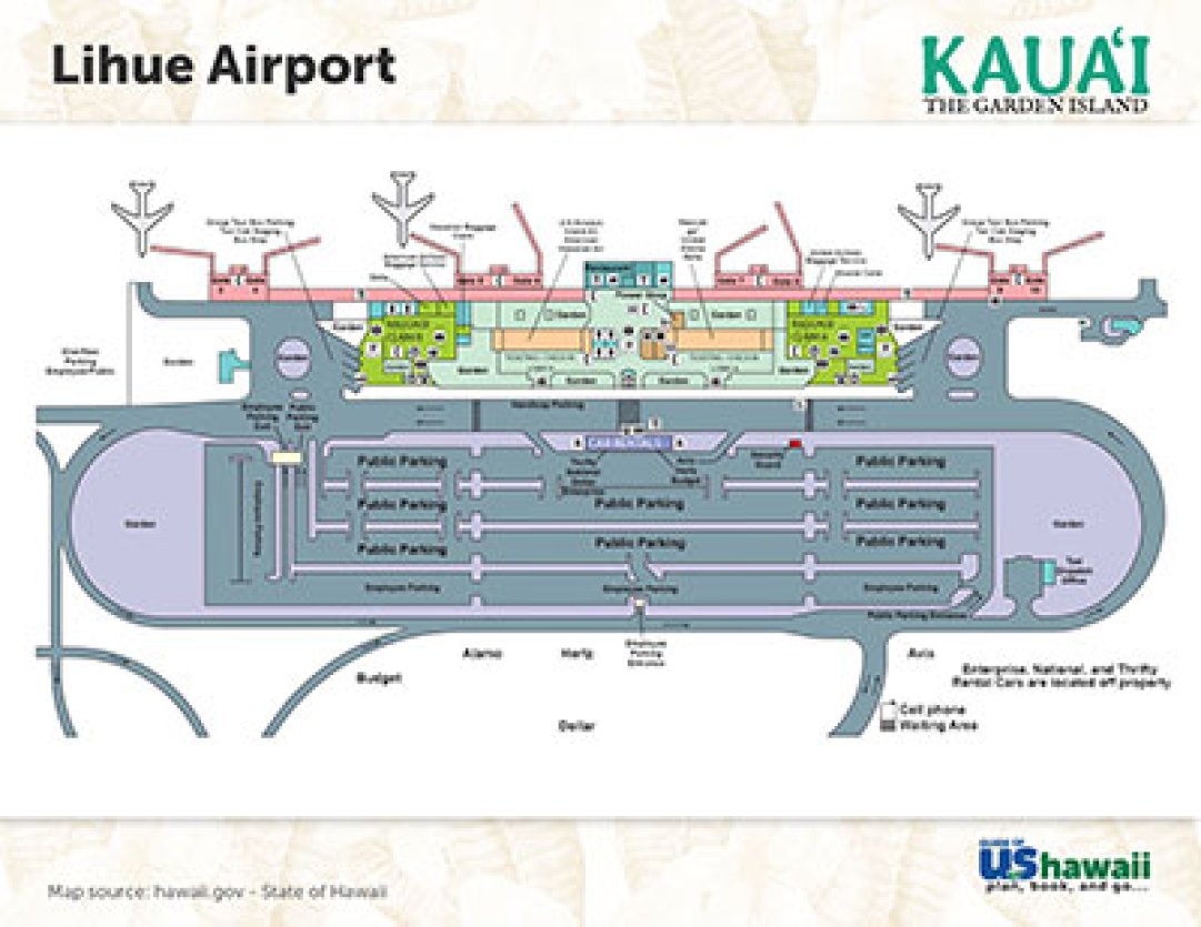 Lihue Airport Map Icon 1081 835 85 S 
